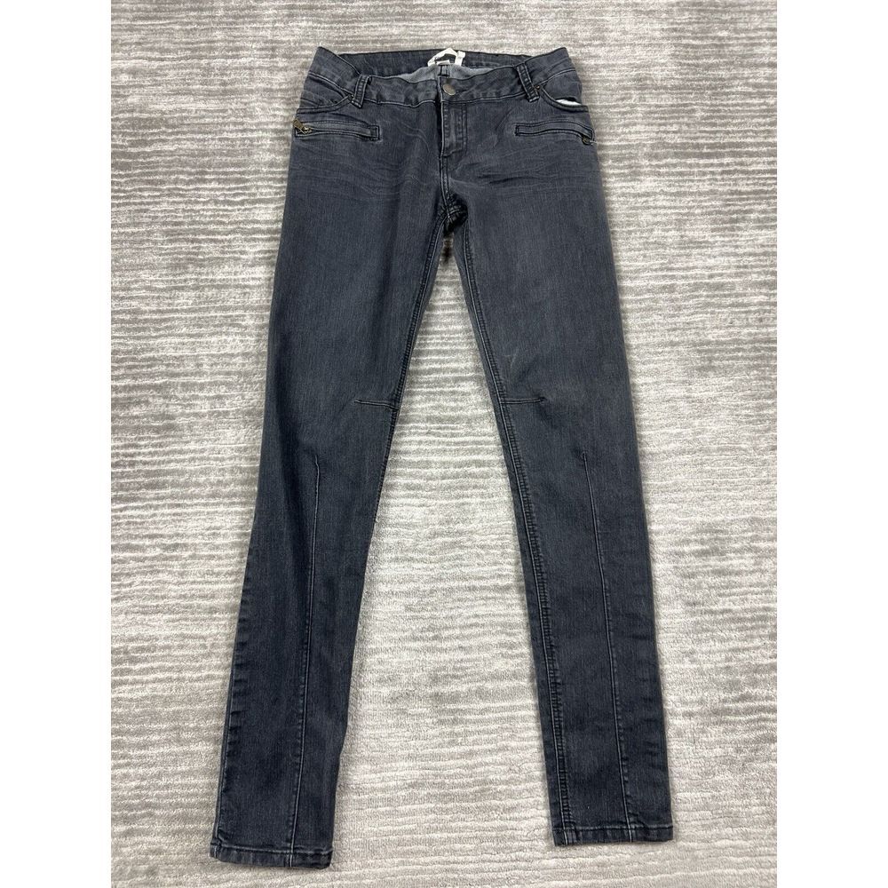 21 Denim Jeans Womens 28x32 Black Skinny Cotton Blend Casual‎